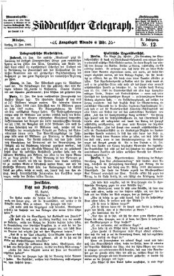 Süddeutscher Telegraph Dienstag 12. Januar 1869