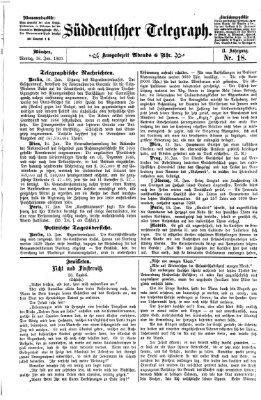 Süddeutscher Telegraph Montag 18. Januar 1869