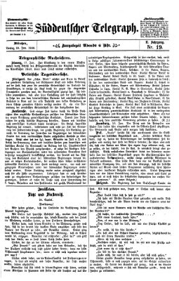 Süddeutscher Telegraph Dienstag 19. Januar 1869