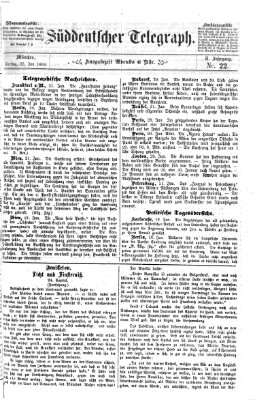 Süddeutscher Telegraph Freitag 22. Januar 1869