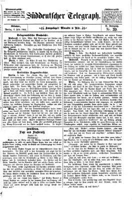 Süddeutscher Telegraph Montag 8. Februar 1869