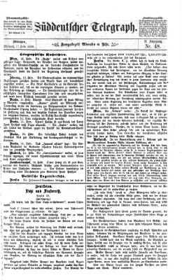 Süddeutscher Telegraph Mittwoch 17. Februar 1869