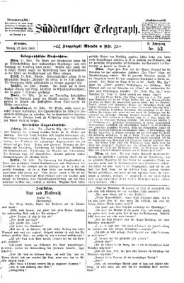 Süddeutscher Telegraph Montag 22. Februar 1869