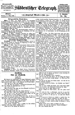 Süddeutscher Telegraph Montag 15. März 1869