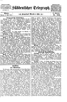 Süddeutscher Telegraph Montag 12. April 1869