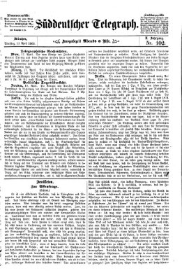 Süddeutscher Telegraph Dienstag 13. April 1869