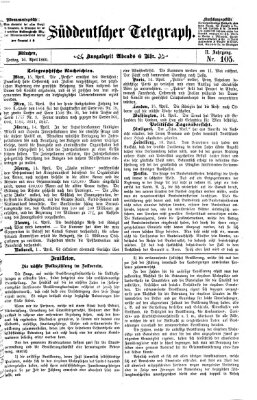 Süddeutscher Telegraph Freitag 16. April 1869