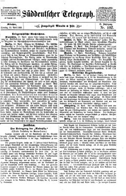 Süddeutscher Telegraph Sonntag 18. April 1869