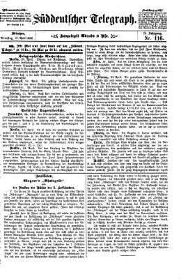 Süddeutscher Telegraph Dienstag 27. April 1869