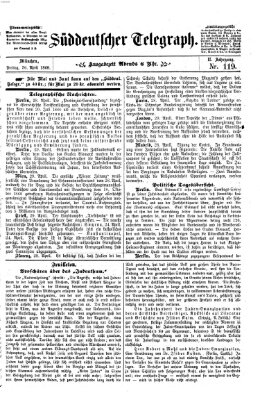 Süddeutscher Telegraph Freitag 30. April 1869