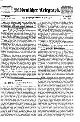 Süddeutscher Telegraph Donnerstag 27. Mai 1869