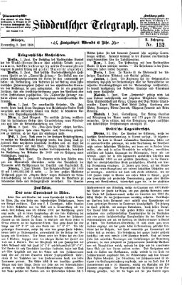 Süddeutscher Telegraph Donnerstag 3. Juni 1869