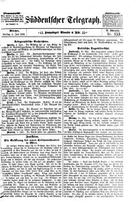 Süddeutscher Telegraph Freitag 4. Juni 1869