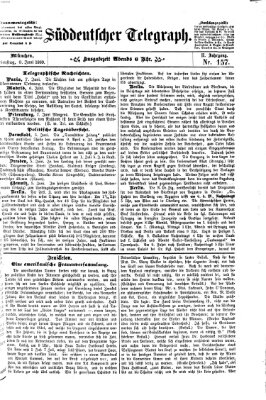 Süddeutscher Telegraph Dienstag 8. Juni 1869