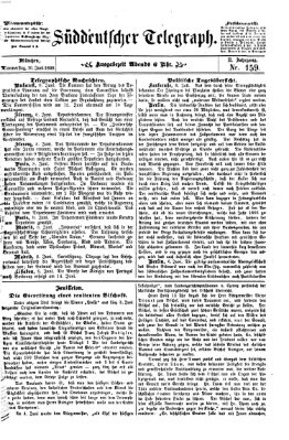 Süddeutscher Telegraph Donnerstag 10. Juni 1869