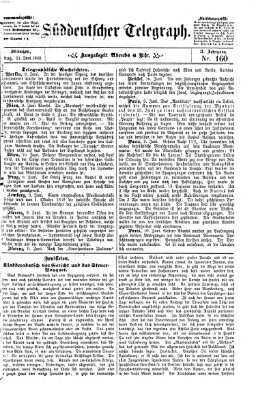 Süddeutscher Telegraph Freitag 11. Juni 1869