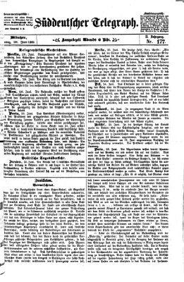 Süddeutscher Telegraph Montag 28. Juni 1869