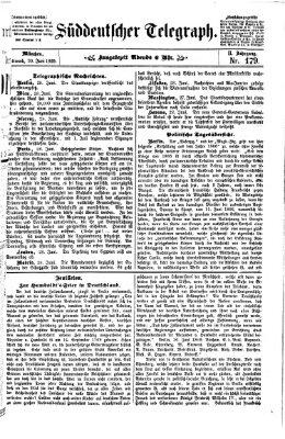 Süddeutscher Telegraph Mittwoch 30. Juni 1869