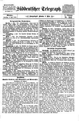 Süddeutscher Telegraph Samstag 3. Juli 1869