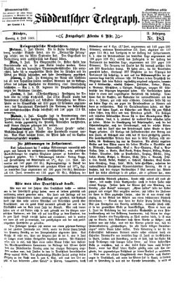 Süddeutscher Telegraph Sonntag 4. Juli 1869