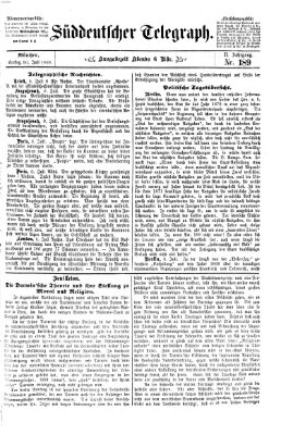 Süddeutscher Telegraph Samstag 10. Juli 1869