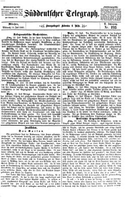 Süddeutscher Telegraph Mittwoch 14. Juli 1869