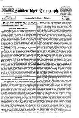 Süddeutscher Telegraph Dienstag 3. August 1869