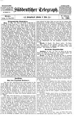 Süddeutscher Telegraph Freitag 20. August 1869