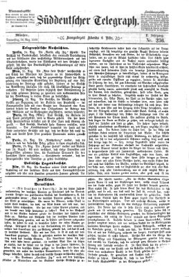 Süddeutscher Telegraph Donnerstag 26. August 1869