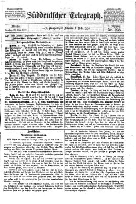Süddeutscher Telegraph Samstag 28. August 1869
