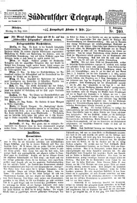 Süddeutscher Telegraph Montag 30. August 1869