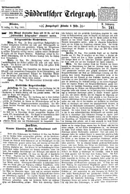 Süddeutscher Telegraph Dienstag 31. August 1869