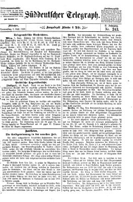 Süddeutscher Telegraph Donnerstag 2. September 1869