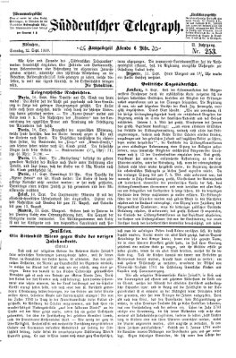 Süddeutscher Telegraph Sonntag 12. September 1869