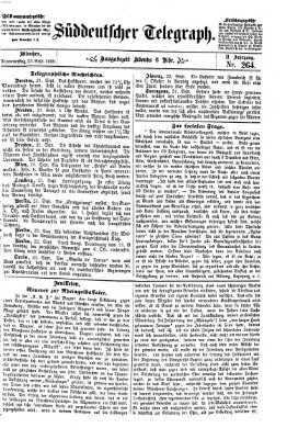 Süddeutscher Telegraph Donnerstag 23. September 1869