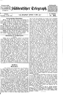 Süddeutscher Telegraph Donnerstag 14. Oktober 1869