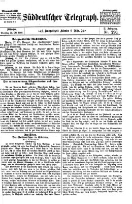 Süddeutscher Telegraph Dienstag 19. Oktober 1869