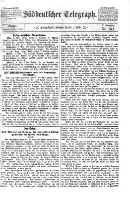 Süddeutscher Telegraph Mittwoch 10. November 1869