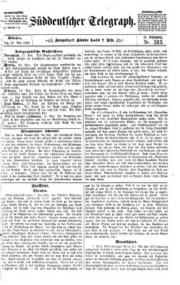 Süddeutscher Telegraph Freitag 12. November 1869