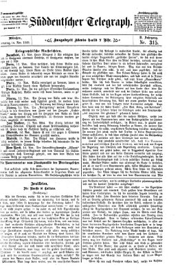 Süddeutscher Telegraph Sonntag 14. November 1869