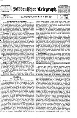 Süddeutscher Telegraph Mittwoch 24. November 1869