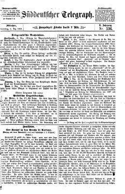 Süddeutscher Telegraph Sonntag 5. Dezember 1869