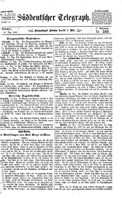 Süddeutscher Telegraph Samstag 18. Dezember 1869