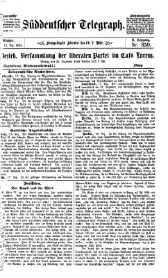 Süddeutscher Telegraph Sonntag 19. Dezember 1869