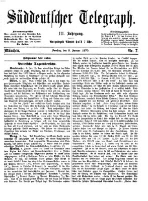 Süddeutscher Telegraph Samstag 8. Januar 1870