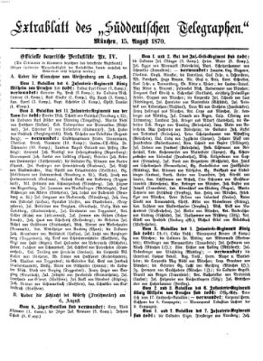 Süddeutscher Telegraph Montag 15. August 1870