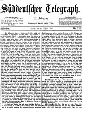 Süddeutscher Telegraph Freitag 26. August 1870