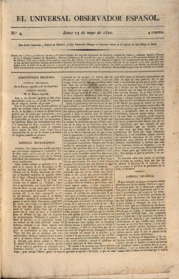 El Universal Montag 15. Mai 1820