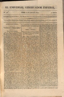 El Universal Samstag 10. Juni 1820