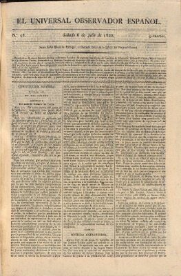 El Universal Samstag 8. Juli 1820